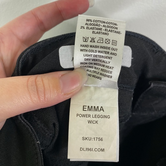 DL1961 Black Coated Emma Power Legging Sz. 27 - Picture 13 of 13